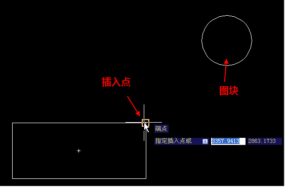 在CAD中插入點離圖塊遠怎么辦？